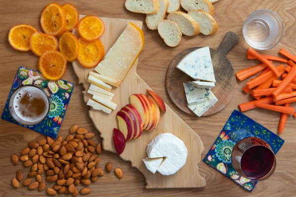 sustainable grazing board with cheese