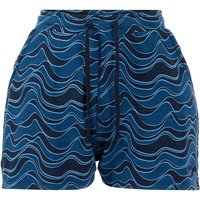 Ensign Blue Weird Fish  Sustainable Bamboo Shorts £35. Sustainable Style