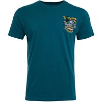 Petrol Blue Weird Fish  Organic Cotton T-Shirts £25. Sustainable Style