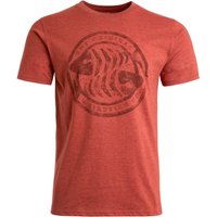 Brick Red Weird Fish  Organic  T-Shirts £25. Sustainable Style