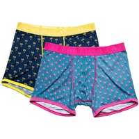Swole Panda Bamboo Boxers 2 Pack - Flamingos and Palms. Sustainable Underwear