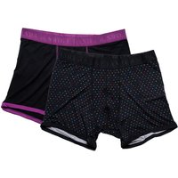 Swole Panda Bamboo Boxers 2 Pack - Purple & Black / Multi Spot. Sustainable Underwear