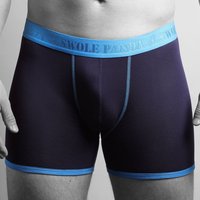Swole Panda Bamboo Boxers - Navy / Blue Band. Sustainable Underwear