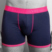 Swole Panda Bamboo Boxers - Navy / Pink Band. Sustainable Underwear