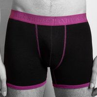 Swole Panda Bamboo Boxers - Navy / Purple Band. Sustainable Underwear