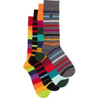 Swole Panda Narrow Stripe Sock Bundle - Four Pairs. Sustainable Sock Gift Box