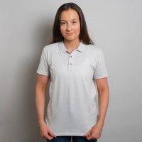 Swole Panda REFIBRA™ Polo Shirt (Stone Grey). Sustainable Polo Shirt