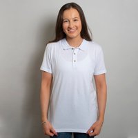 Swole Panda REFIBRA™ Polo Shirt (White). Sustainable Polo Shirt