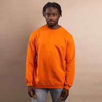 Swole Panda REFIBRA™ Sweatshirt (Orange). Sustainable Sweatshirt