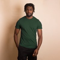 Swole Panda REFIBRA™ T-Shirt (Dark Green). Sustainable T-Shirt