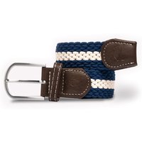 Swole Panda Woven Belt - Blue / White Stripe. Sustainable Belt