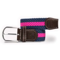 Swole Panda Woven Belt - Rich Pink Stripe. Sustainable Belt