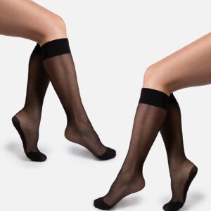 Hedoine The Tame | Bio Black Knee Highs Set* Sustainable Hosiery supplied by Hedoine GBP16.00