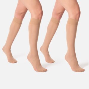 Hedoine The Tame | Bio Nude Knee Highs Set Sustainable Hosiery supplied by Hedoine GBP29.00