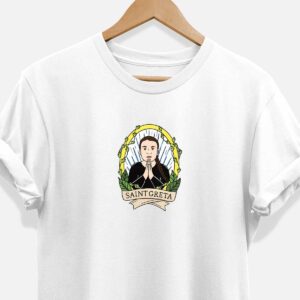 Saint Greta T-Shirt (Unisex). Sustainable Bamboo General Clothing