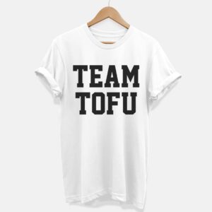 Team Tofu Ethical Vegan T-Shirt (Unisex). Sustainable Bamboo General Clothing