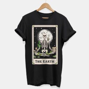 The Earth Tarot Vegan T-Shirt (Unisex). Sustainable Bamboo General Clothing