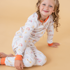 GrowGrows Pyjamas Organic Bamboo Cotton Country Leaf. Sustainable Children's Clothing