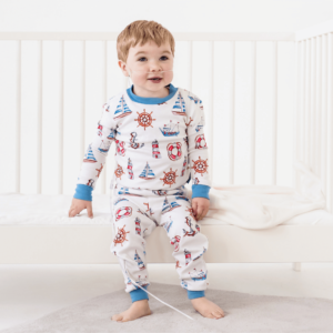 GrowGrows Pyjamas Organic Bamboo Cotton Country Leaf. Sustainable Children's Clothing