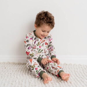 GrowGrows Pyjamas Organic Bamboo Cotton Homely Harvest. Sustainable Children's Clothing