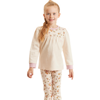 Luca And Rosa Floral Organic Cotton Pyjamas. Sustainable Girls' Clothes
