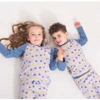 Luca And Rosa Shining Stars Girls Print Interlock Pyjamas. Sustainable Girls' Clothes