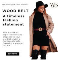Wood Belt Sustainable Belts With Wooden Buckles|