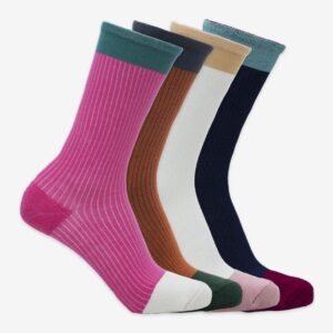 BAM Bamboo Clothing Bamboo Classic Socks Hatherleigh 4 Pack - UK Size 4-7