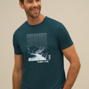 BAM Bamboo Clothing Graphic T-Shirt Morse Code Print - X-Large