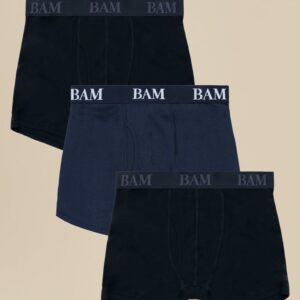 BAM Bamboo Clothing Regular Fitted Air Boxers - 3 Pack - X-Large