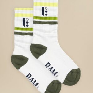 BAM Bamboo Clothing Women's Striped Crew Socks - 1 Pair - UK Size 4-7