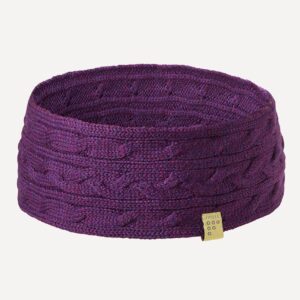 FINDRA Clothing FINDRA  Betty Merino Cable Knit Headband Eggplant