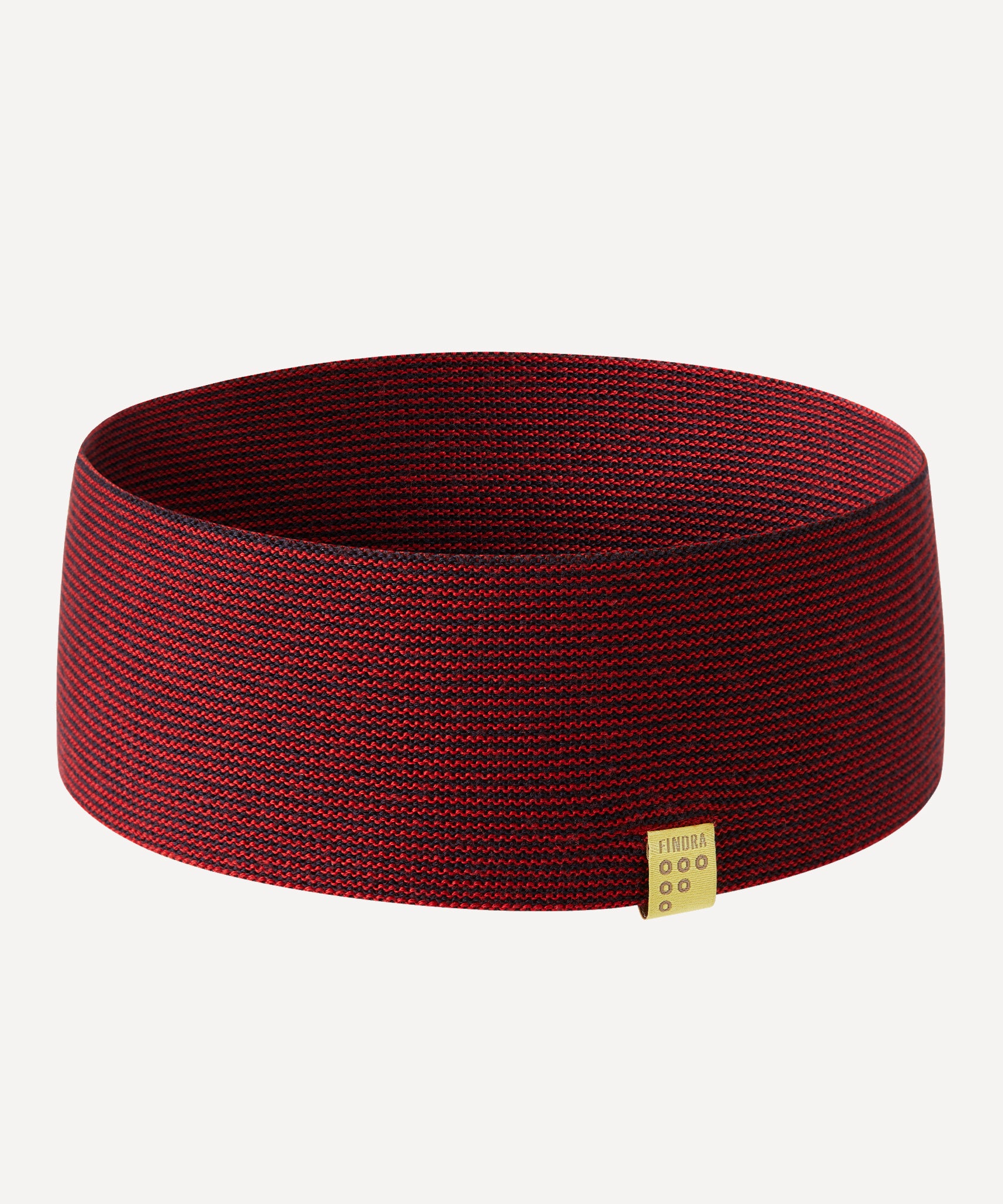 FINDRA Clothing FINDRA  Betty Merino Stripe Headband - Sale Dark Navy/Garnet