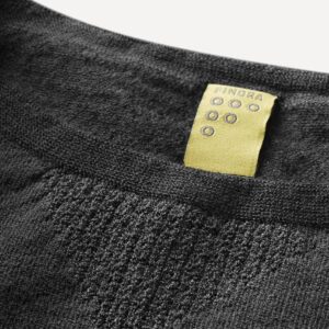 FINDRA Clothing FINDRA  Linton Textured Merino Base Layer - Relaxed Fit Size XXL Charcoal