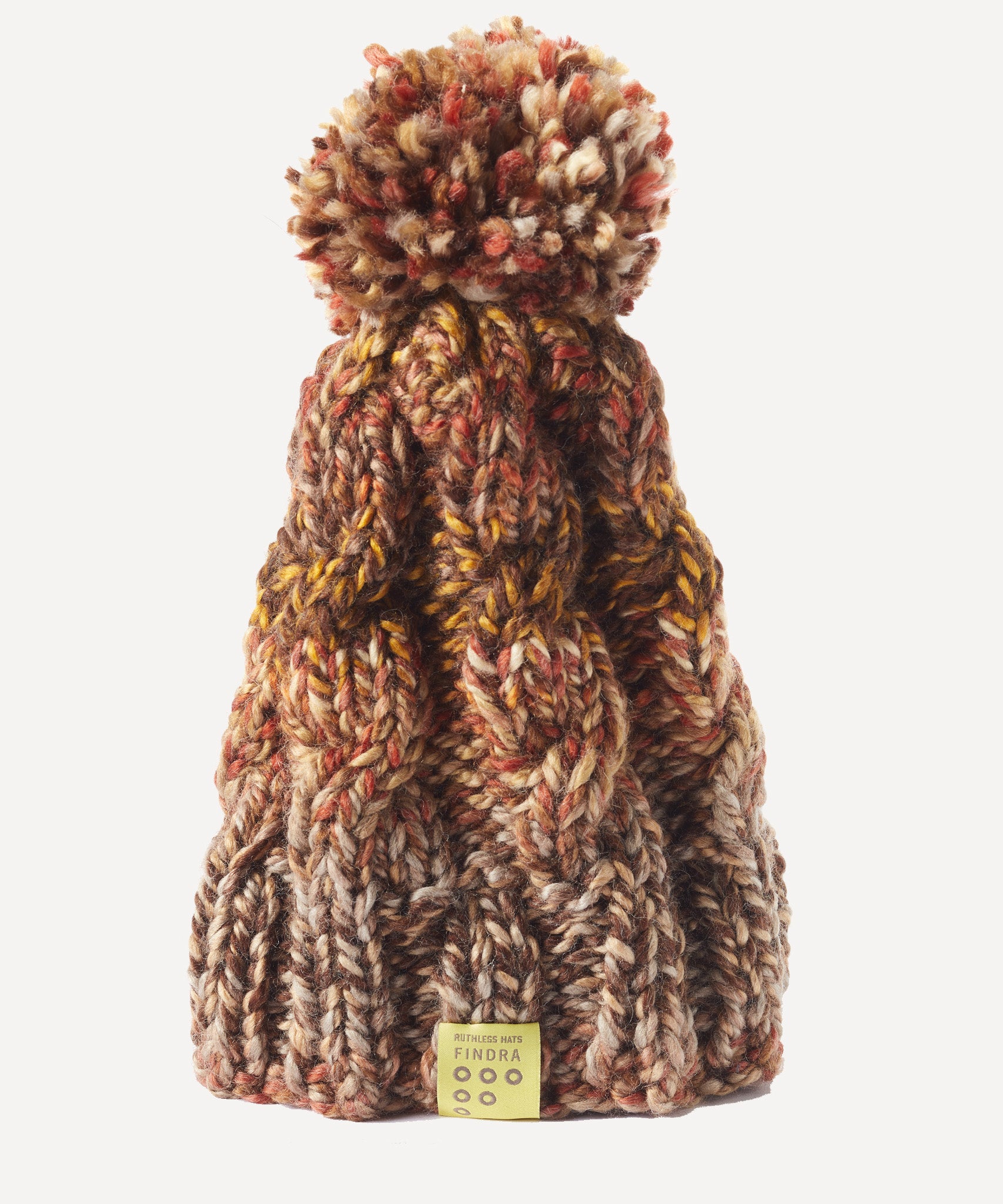 FINDRA Clothing FINDRA  Merino Blend Cable Bobble Hat Autumn