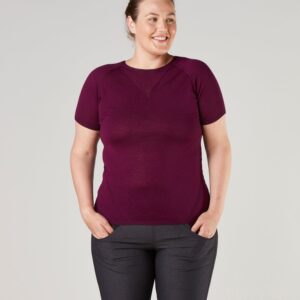 FINDRA Clothing FINDRA  Route Seamless Merino T-Shirt Size XXL Eggplant
