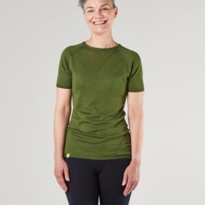 FINDRA Clothing FINDRA  Route Seamless Merino T-Shirt Size XXL Moss Green