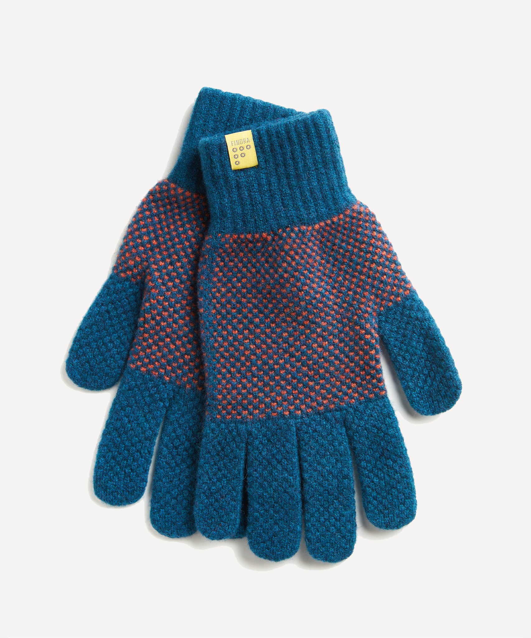 FINDRA Clothing FINDRA  Tait Lambswool Gloves Diesel/Ember