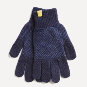 FINDRA Clothing FINDRA  Tait Lambswool Gloves Oxford Blue/Denim Blue
