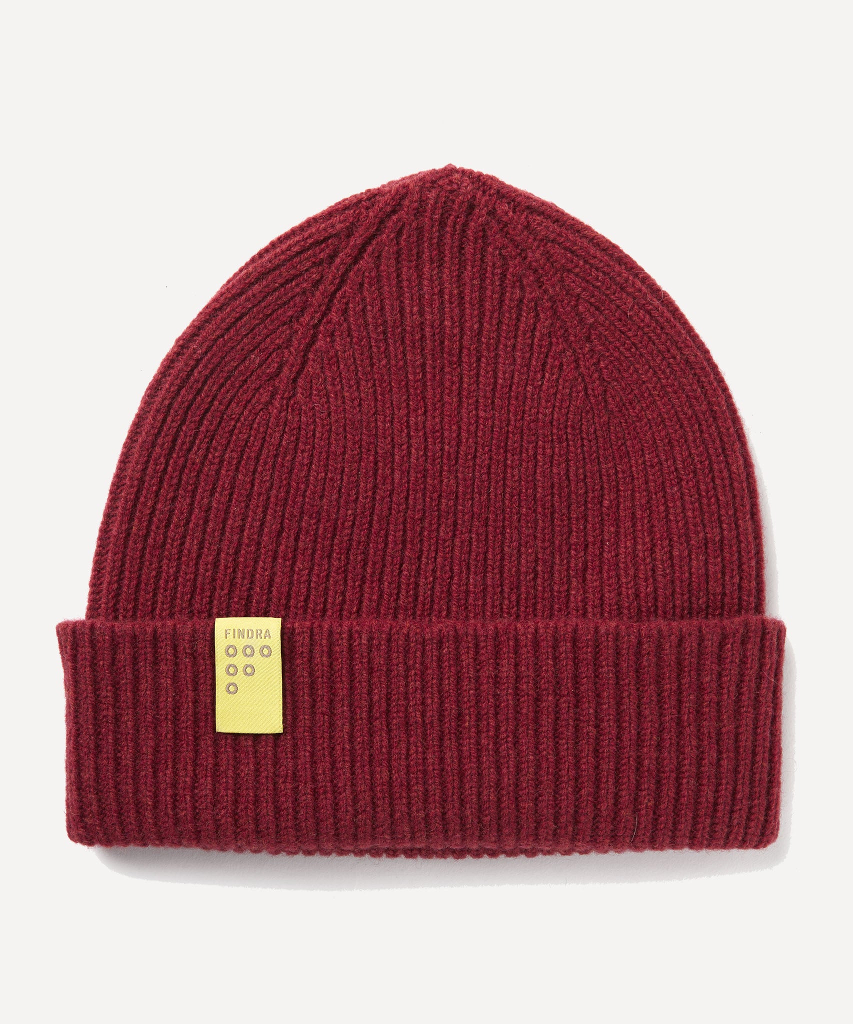 FINDRA Clothing FINDRA  Tweed Lambswool Beanie Brick Red