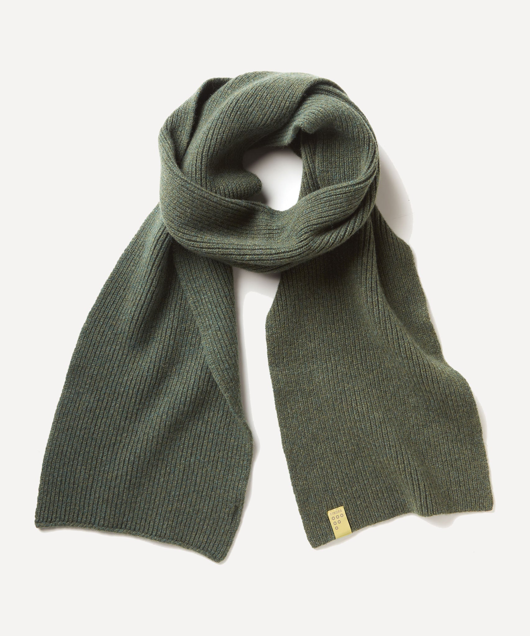 FINDRA Clothing FINDRA  Tweed Lambswool Scarf Rosemary